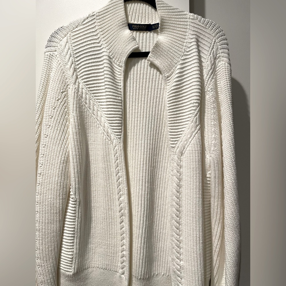 White Polo by Ralph Lauren Golf Sweater (XL)